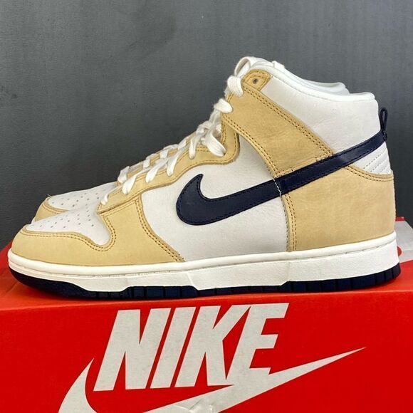 Nike Dunk High Premium 'Sesame Obsidian' womens sneaker shoes size 7.5 - Picture 8 of 10